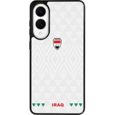Coque Samsung Galaxy S25 Edge - Silicone rigide noir Maillot de football Irak 2026 personnalisable