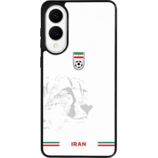 Coque Samsung Galaxy S25 Edge - Silicone rigide noir Maillot de football Iran 2026 personnalisable