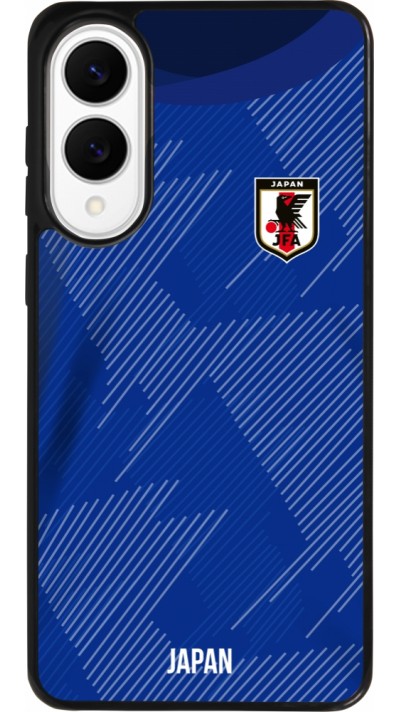 Coque Samsung Galaxy S25 Edge - Silicone rigide noir Maillot de football Japon 2022 personnalisable