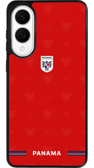 Coque Samsung Galaxy S25 Edge - Silicone rigide noir Maillot de football Panama 2026 personnalisable