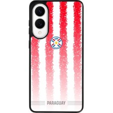 Coque Samsung Galaxy S25 Edge - Silicone rigide noir Maillot de football Paraguay 2026 personnalisable