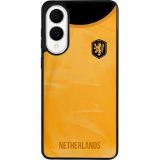 Samsung Galaxy S25 Edge Case Hülle - Silikon schwarz Holland 2022 personalisierbares Fußballtrikot