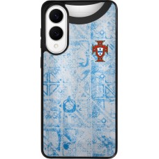 Coque Samsung Galaxy S25 Edge - Silicone rigide noir Maillot de football Portugal Extérieur personnalisable