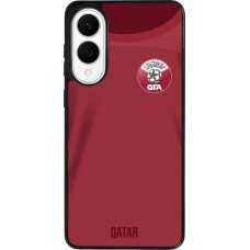 Samsung Galaxy S25 Edge Case Hülle - Silikon schwarz Katar 2022 personalisierbares Fussballtrikot