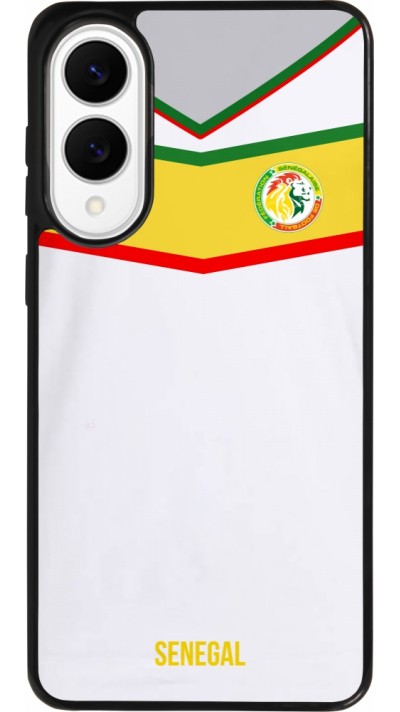 Coque Samsung Galaxy S25 Edge - Silicone rigide noir Maillot de football Senegal 2022 personnalisable