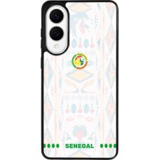 Coque Samsung Galaxy S25 Edge - Silicone rigide noir Maillot de football Sénégal 2026 personnalisable