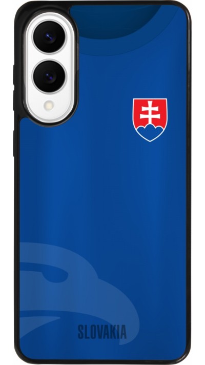 Coque Samsung Galaxy S25 Edge - Silicone rigide noir Maillot de football Slovaquie