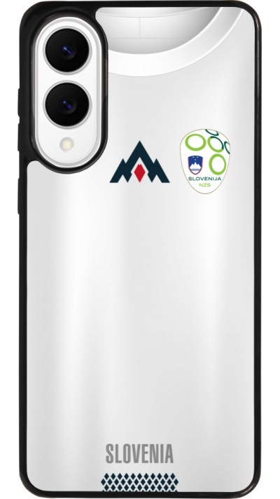 Coque Samsung Galaxy S25 Edge - Silicone rigide noir Maillot de football Slovénie