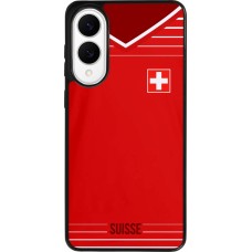 Samsung Galaxy S25 Edge Case Hülle - Silikon schwarz Football shirt Switzerland 2022