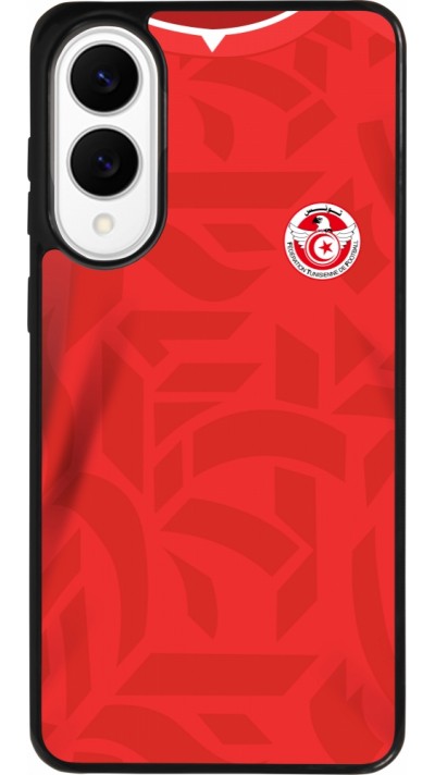 Samsung Galaxy S25 Edge Case Hülle - Silikon schwarz Tunesien 2022 personalisierbares Fussballtrikot