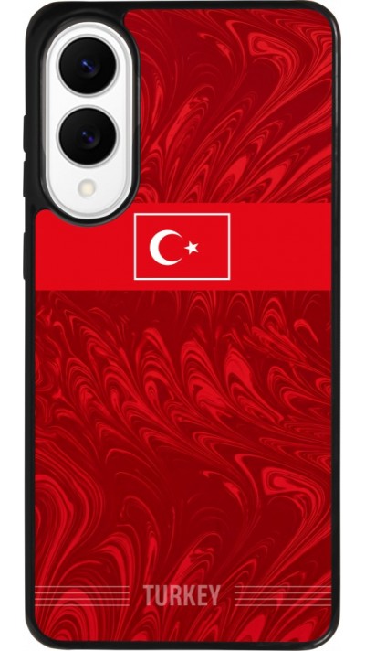 Samsung Galaxy S25 Edge Case Hülle - Silikon schwarz Türkei 2026 personalisierbares Fussballtrikot