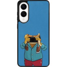 Samsung Galaxy S25 Edge Case Hülle - Silikon schwarz Frog with camera DTMF