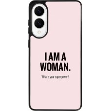 Coque Samsung Galaxy S25 Edge - Silicone rigide noir I am a woman