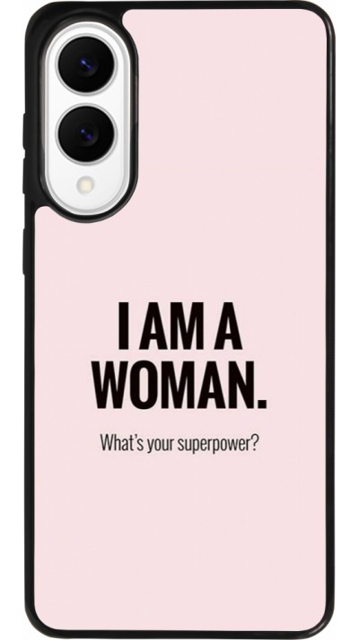 Coque Samsung Galaxy S25 Edge - Silicone rigide noir I am a woman
