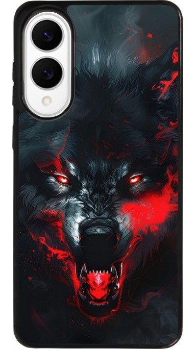 Coque Samsung Galaxy S25 Edge - Silicone rigide noir Halloween 2024 mad werewolf