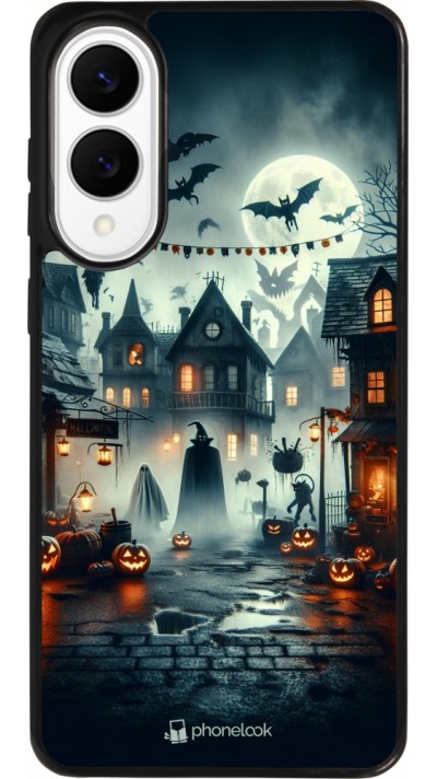Coque Samsung Galaxy S25 Edge - Silicone rigide noir Halloween Spookville