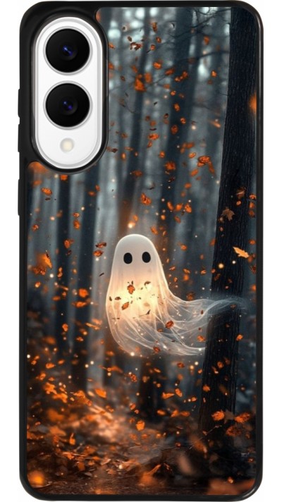 Coque Samsung Galaxy S25 Edge - Silicone rigide noir Halloween 2025 Ghost in the forest