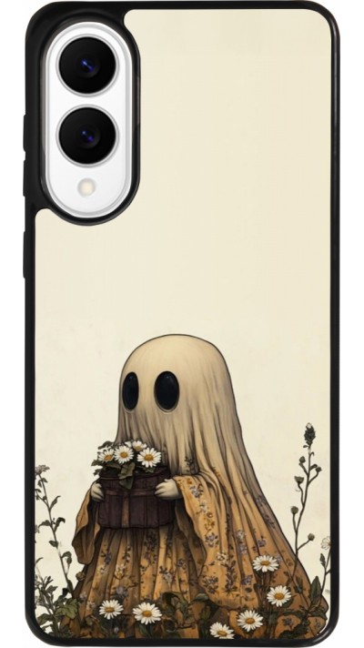 Coque Samsung Galaxy S25 Edge - Silicone rigide noir Halloween 2025 Ghost gardener