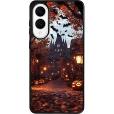 Coque Samsung Galaxy S25 Edge - Silicone rigide noir Halloween 2025 Haunted house