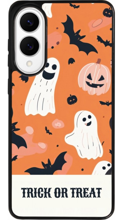 Coque Samsung Galaxy S25 Edge - Silicone rigide noir Halloween 2025 Trick treat