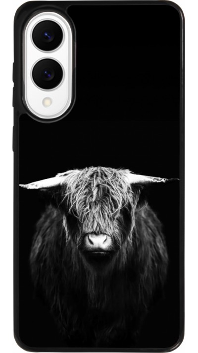 Coque Samsung Galaxy S25 Edge - Silicone rigide noir Highland calf black