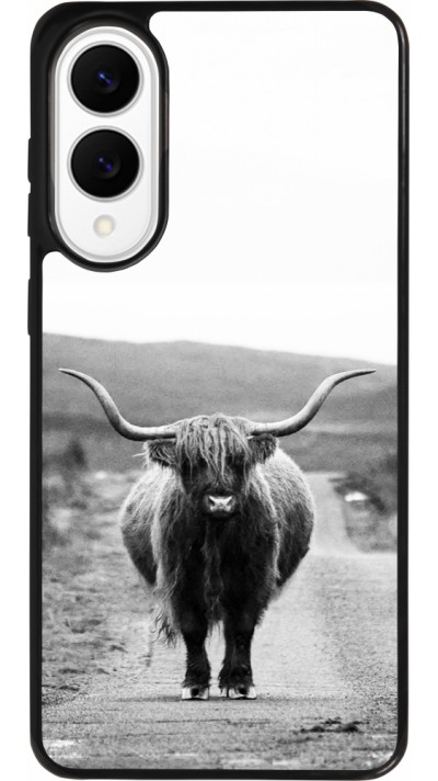 Coque Samsung Galaxy S25 Edge - Silicone rigide noir Highland cattle