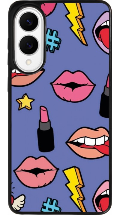 Samsung Galaxy S25 Edge Case Hülle - Silikon schwarz Lips and lipgloss