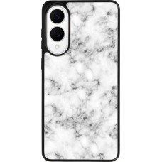 Samsung Galaxy S25 Edge Case Hülle - Silikon schwarz Marble 01