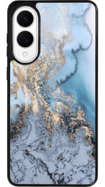 Coque Samsung Galaxy S25 Edge - Silicone rigide noir Marble 04