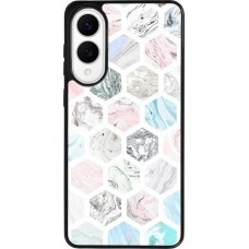 Samsung Galaxy S25 Edge Case Hülle - Silikon schwarz Marble Everything