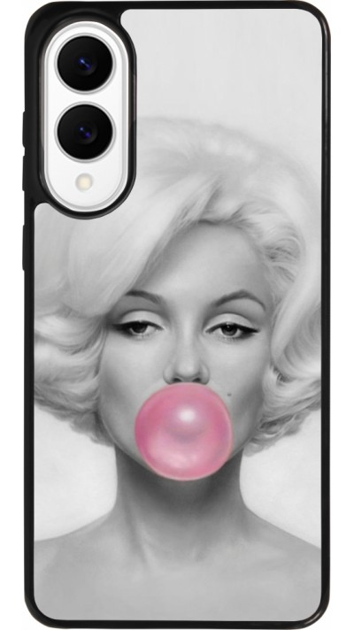 Coque Samsung Galaxy S25 Edge - Silicone rigide noir Marilyn Bubble
