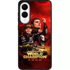 Coque Samsung Galaxy S25 Edge - Silicone rigide noir Max Verstappen Champion 2023