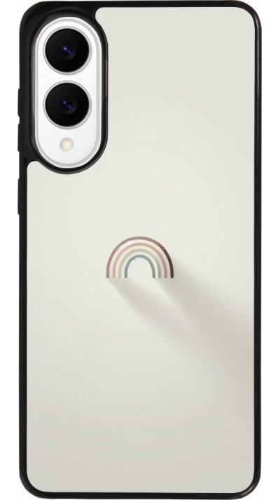 Coque Samsung Galaxy S25 Edge - Silicone rigide noir Mini Rainbow Minimal