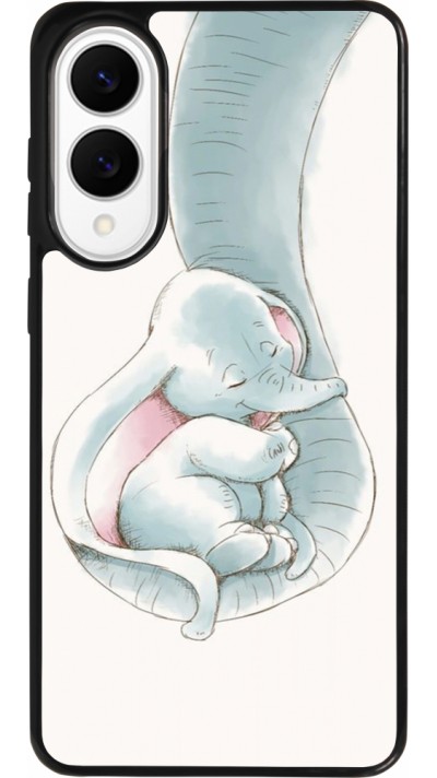 Coque Samsung Galaxy S25 Edge - Silicone rigide noir Mom 1903