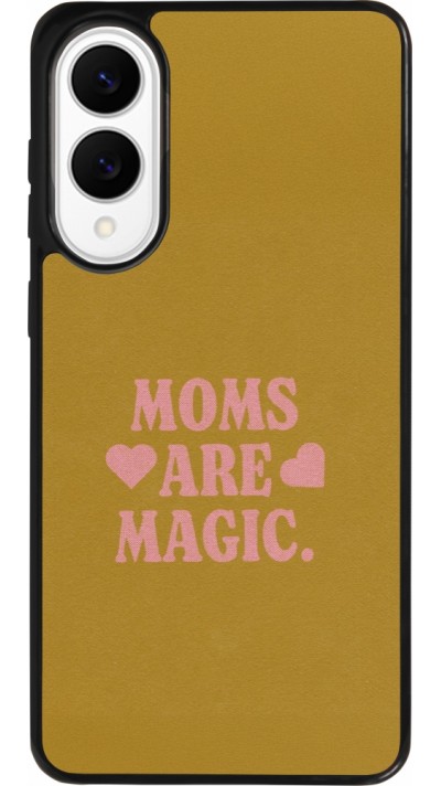 Samsung Galaxy S25 Edge Case Hülle - Silikon schwarz Mom 2026 Are Magic