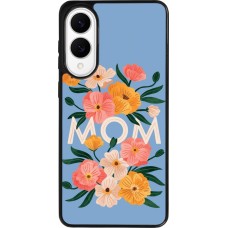 Samsung Galaxy S25 Edge Case Hülle - Silikon schwarz Mom 2026 Flowers