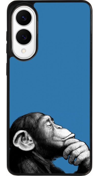 Coque Samsung Galaxy S25 Edge - Silicone rigide noir Monkey Pop Art