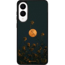 Coque Samsung Galaxy S25 Edge - Silicone rigide noir Moon Flowers