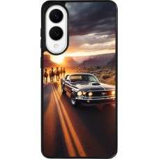 Coque Samsung Galaxy S25 Edge - Silicone rigide noir Mustang 69 Grand Canyon
