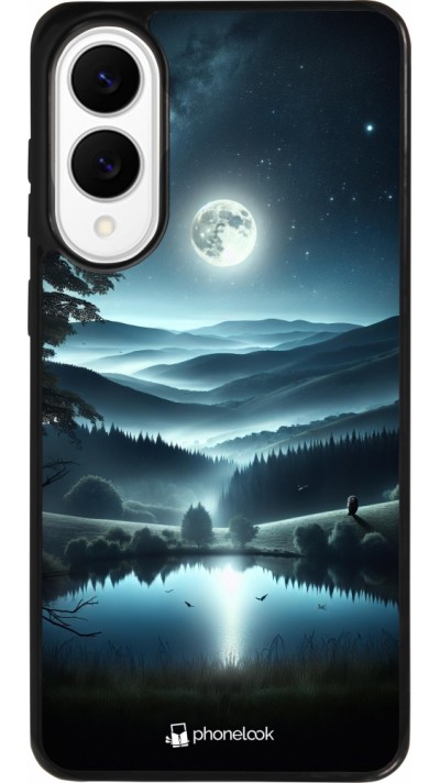 Coque Samsung Galaxy S25 Edge - Silicone rigide noir Night Sky View