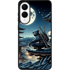 Samsung Galaxy S25 Edge Case Hülle - Silikon schwarz Ninja unter dem Mond
