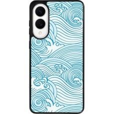Samsung Galaxy S25 Edge Case Hülle - Silikon schwarz Ocean Waves