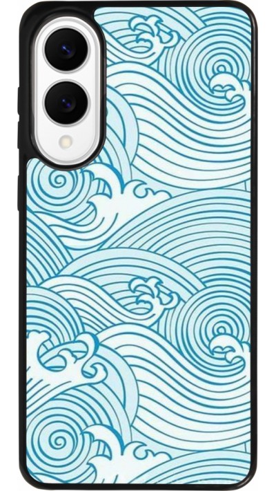 Coque Samsung Galaxy S25 Edge - Silicone rigide noir Ocean Waves