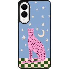 Coque Samsung Galaxy S25 Edge - Silicone rigide noir Pink leopard with stars 2026