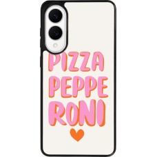 Coque Samsung Galaxy S25 Edge - Silicone rigide noir Pizza pepperoni 2026