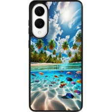 Samsung Galaxy S25 Edge Case Hülle - Silikon schwarz Strandparadies