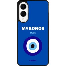 Samsung Galaxy S25 Edge Case Hülle - Silikon schwarz Pop Summer Destination Mykonos