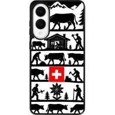 Coque Samsung Galaxy S25 Edge - Silicone rigide noir Poya Suisse 1