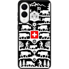Coque Samsung Galaxy S25 Edge - Silicone rigide noir Poya Suisse 3 noir