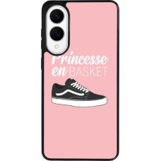 Coque Samsung Galaxy S25 Edge - Silicone rigide noir princesse en basket